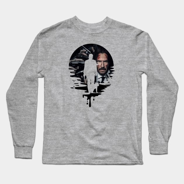 John Wick Strength Long Sleeve T-Shirt by Litaru